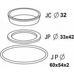 Kit De Joints De Siphon Pour Lavabo Et Bidet Valentin -Valentin Soldes Magasin 11019143 2