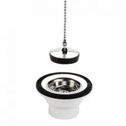 Bonde évier Inox à Bouchon. - VALENTIN : 705100 000 00