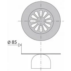 Grille Cloche Inox Diamètre 85 Pour Bonde Sortie Verticale Valentin 6 Grille Cloche Inox Diamètre 85 Pour Bonde Sortie Verticale Valentin -Valentin Soldes Magasin 1151383 3
