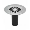 Grille Marguerite Bonde De Douche, Tube Garde D'eau Inclus, Diamètre 85 Mm, Inox Valentin