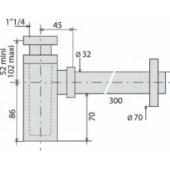 Siphon Lavabo "Kubik" Valentin Valentin 3 Siphon Lavabo "Kubik" Valentin Valentin -Valentin Soldes Magasin 1151905 2