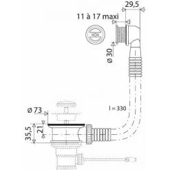 Intercalaire De Bonde Diamètre 30 Mm Pour épaisseur Diamètre Cuve 11 à 17 Mm Valentin -Valentin Soldes Magasin 1151939 2