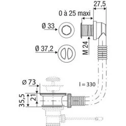 VALENTIN Intercalaire De Bonde Universel Pour Orifice Ø 25 Et 30 - Chromé 6 VALENTIN Intercalaire De Bonde Universel Pour Orifice Ø 25 Et 30 - Chromé -Valentin Soldes Magasin 19920544 3
