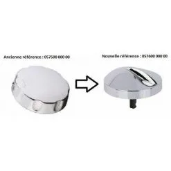 Volant ABS En Plastique Chromé Pour Vidage Baignoire 5814/5821/5826/5827 Valentin