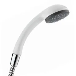 Pomme De Douche Cobra, 1 Jet Pluie, D. 65 Mm, Picots Anti-calcaire, Blanc Valentin