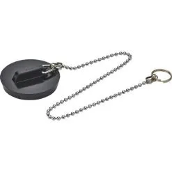 Bouchon à Chaînette Caoutchouc Valentin - Diamètre 47 X 52 Mm