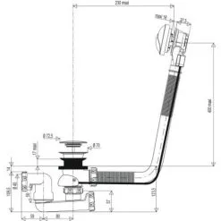 VALENTIN Vidage De Baignoire Universel à Câble 1M -Valentin Soldes Magasin 24385373 3