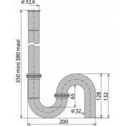 Siphon Machine à Laver Simple, Laiton, Chromé, 32 Mm, Vertical Valentin 3 Siphon Machine à Laver Simple, Laiton, Chromé, 32 Mm, Vertical Valentin -Valentin Soldes Magasin 32681799 2