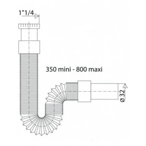 Raccord Flexible MODULOFLEX écrou 33x42, Mâle 32 Mm, 350 à 800 Mm Valentin 2 Raccord Flexible MODULOFLEX écrou 33x42, Mâle 32 Mm, 350 à 800 Mm Valentin – Image 2