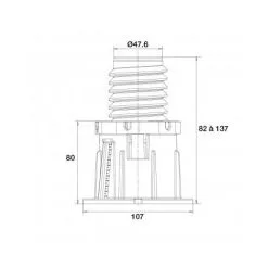 Lot De 4 Pieds De Receveur De Douche Valentin - D. 106 Mm -Valentin Soldes Magasin 48769618 3