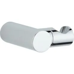 Support Douchette Mural Rond Articulé, Fixation Invisible, Laiton Chromé Valentin